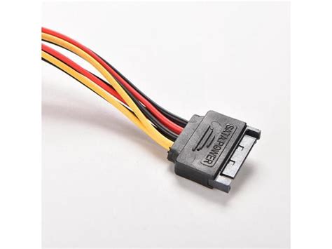 SATA Power 15 Pin Y Splitter Cable Adapter Male To Female For HDD Hard