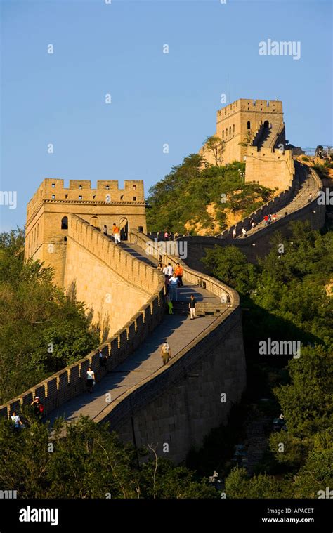 Great Wall In Badaling Stock Photo Alamy