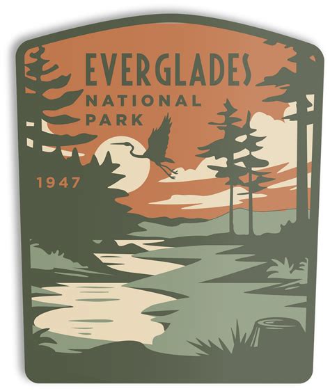 Everglades National Park Sticker The Landmark Project
