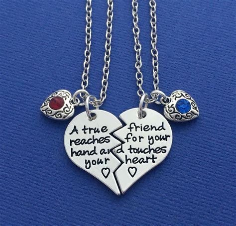 Matching Necklaces Friendship Necklace For 2 Best Friend Etsy Uk