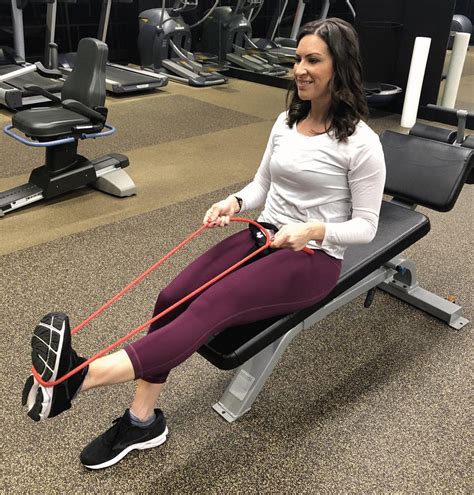 Seated Theraband Leg Exercises For Seniors Elcho Table