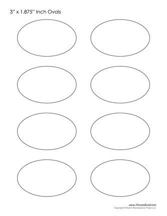 oval templates blank shape templates  printable