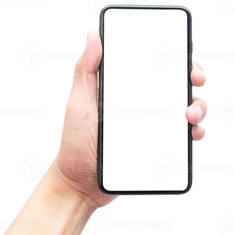 Hand Holding Smartphone With Screen Mockup 8520928 PNG