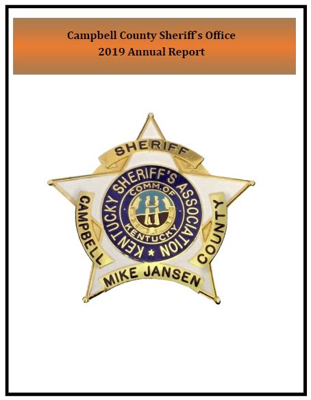 Annual Report Mike Jansen Campbell County Sheriffs Office