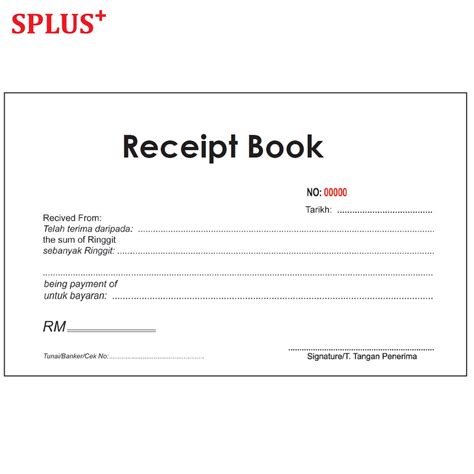 Receipt Book Splus Medicare