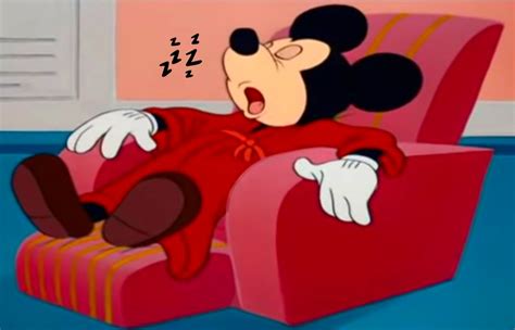 Mickey Mouse Sleeping