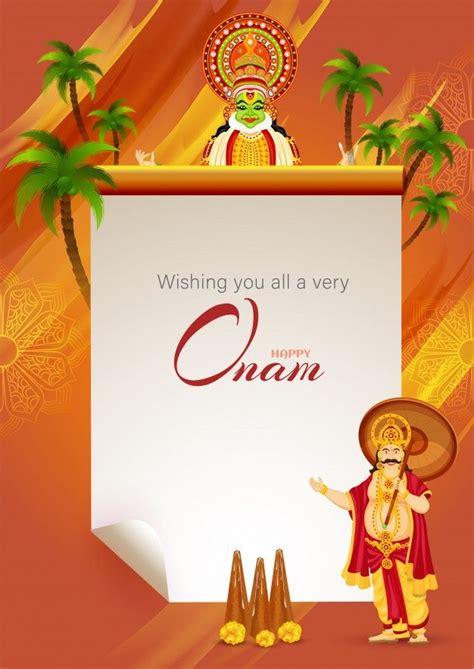 Premium Vector Wishing You All A Very Happy Onam Festival Message