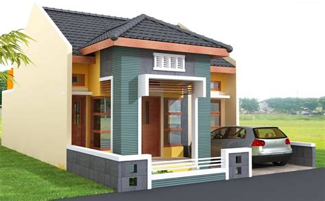 gambar desain rumah minimalis  model teras unik dipinggir jalan