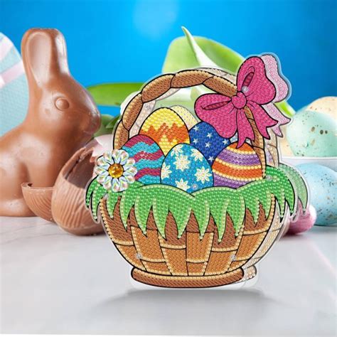Easter Egg Basket Led Stand Approx 30 X 30 Cm