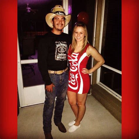 Jack And Coke Halloween Couple Costume Cute Couple Halloween Costumes Couple Halloween