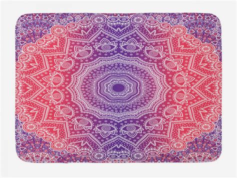 Browse a large selection of bath mat and shower mat designs for your bathroom on houzz in a variety of colors, patterns and materials. Pink and Purple Bath Mat, Vintage Art in Mandala Print ...