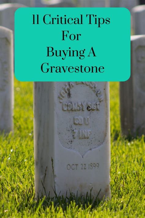 11 Critical Tips For Buying A Gravestone Memorial Cremations