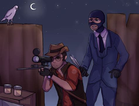 Team Fortress 2 Sniper And Spy By Serpchi On Deviantart