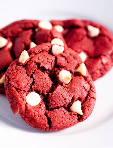 Red Velvet White Chocolate Chip Cookies Recipe