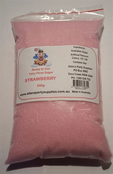 Fairy Floss Sugar Ready To Use 2 X 500g Assorted Flavours Fairy Flos