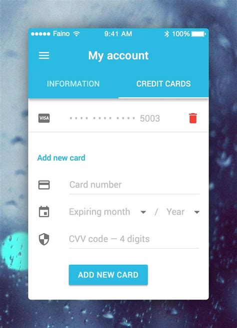 With this action, your a new page will appear unveiling tcf credit card application form. App design inspiration, Interactive design, Mobile app design