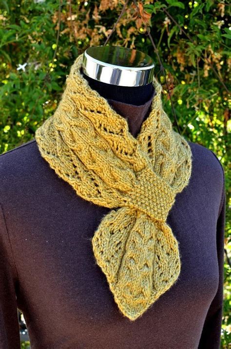 Lace And Cables Scarf Knitting Pattern By Christy Hills Knitting