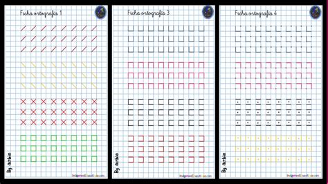 Cuaderno De CaligrafÍa En Cuadricula Para Apresto Y Preescritura