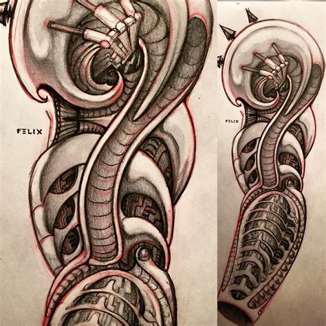 Discover 66 Biomechanical Tattoo Drawings Latest Esthdonghoadian