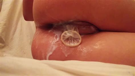 Condom Full Of Cum In Pussy And Ass