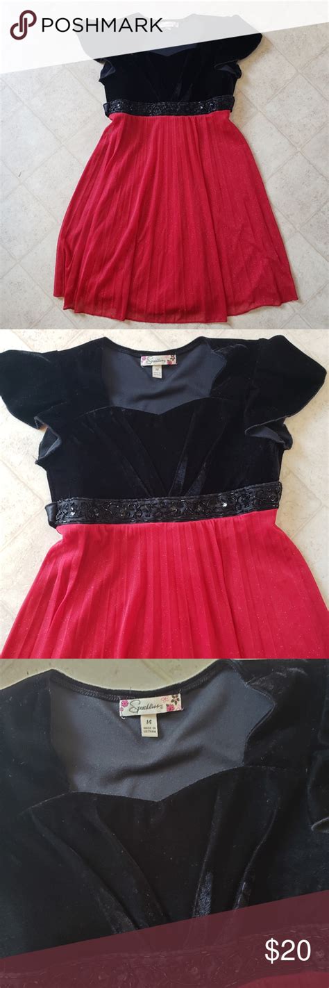 Girls Size 14 Dress Black And Red Size 14 Dresses Size Girls Black