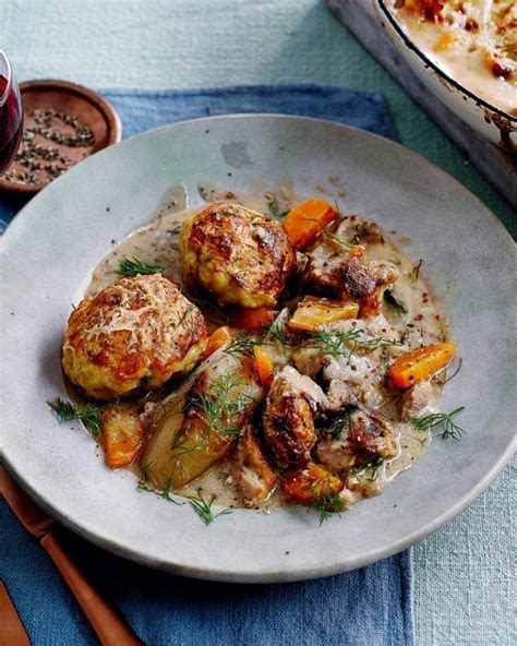 This link is to an external site that may or may not meet accessibility guidelines. Creamy pork and sherry casserole with parmesan dumplings ...