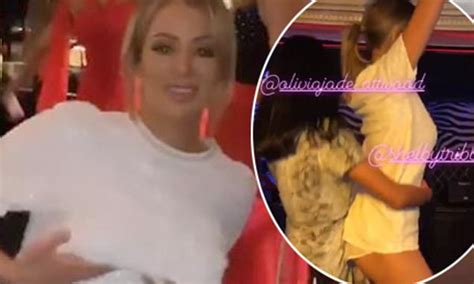 love island s olivia attwood playfully jiggles her assets after filming towie scenes