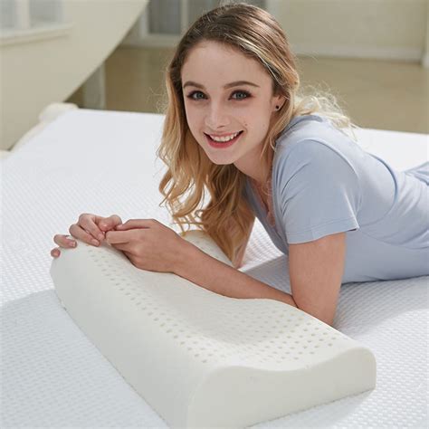 Aook Thailand Natural Latex Wave Massage Adult High And Low Smooth Latex Pillow In Bedding
