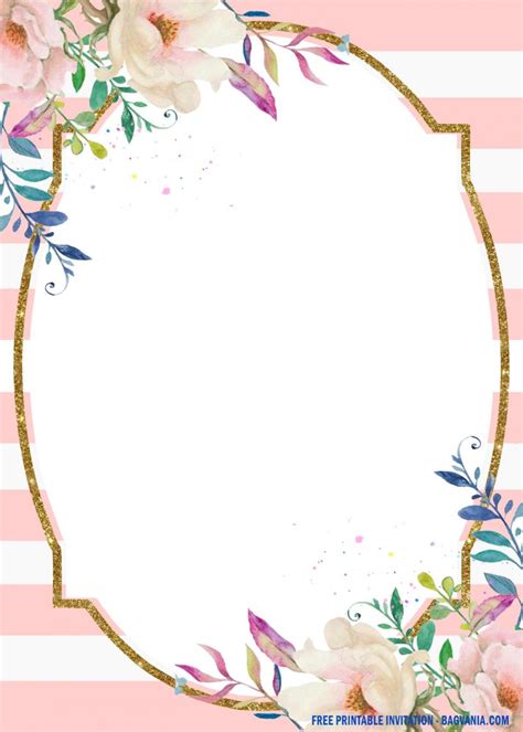 A baby shower is a way to celebrate the recent newborn baby's birth. (FREE Printable) - Pink Flowers Baby Girl Shower Invitation Templates - FREE Printable Birthday ...