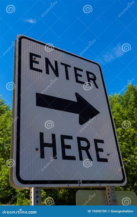 Enter Here Stock Image 88008493