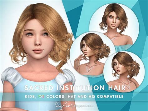 Sacred Institution Hair Sonya Sims Sims 4 Hairs