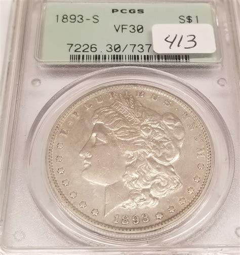 1893 S Silver Dollar Vf 30 Horst Auctioneers