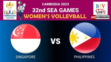 Singapore Vs Philippines Womens Volleyball 32nd Sea Games Live Scoreboard Youtube