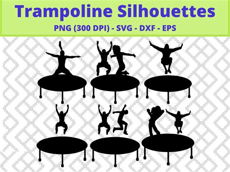 Trampoline Svg Trampoline Monogram Silhouette Trampoline Svg Files