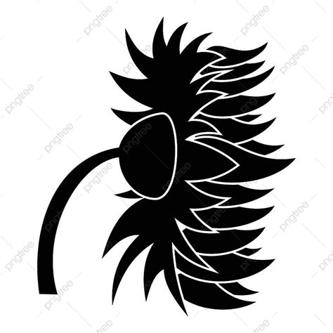 Gambar Logo Ikon Taman Bunga Matahari Sederhana Cerah Lingkaran