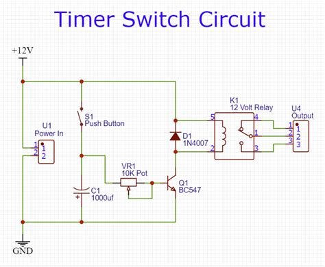 Simple Delay Timer Transistor Circuit Earlylader