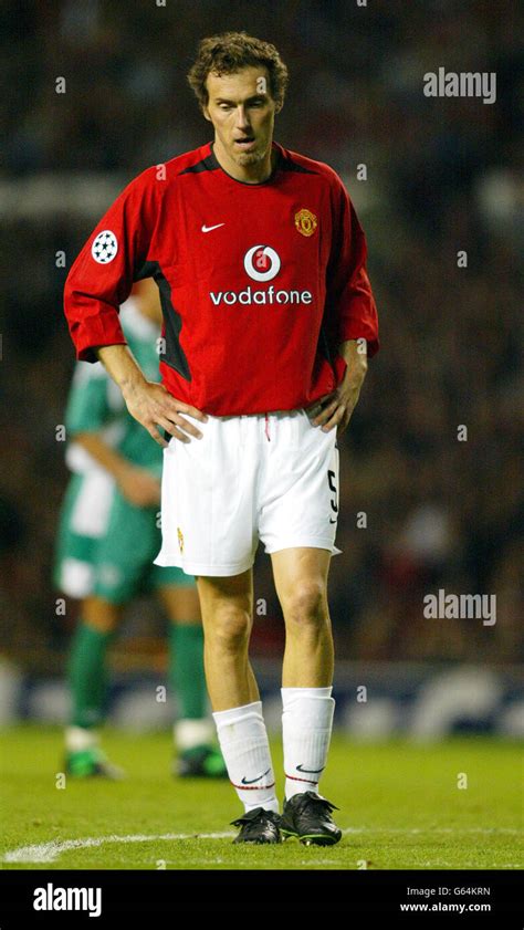 Laurent Blanc Manchester Utd Stock Photo Alamy