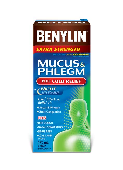 Does not bring anything up. MUCUS & PHLEGM PLUS COLD RELIEF NIGHT Syrup | BENYLIN® Canada