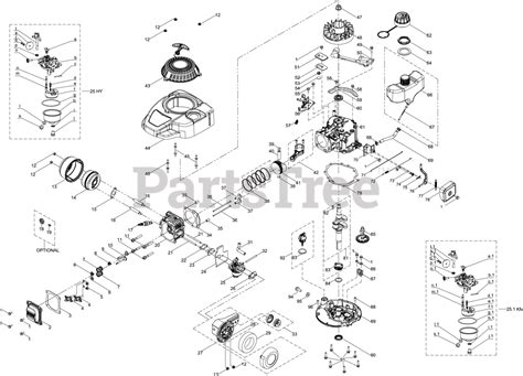 Mtd 1t65v0 Mtd 140cc Engine 1t65v0 General Assembly Parts Lookup With