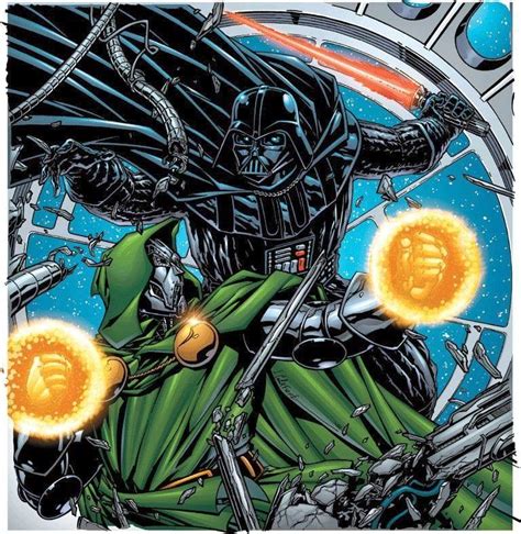 Doctor Doom Vs Darth Vader By Jim Caliafore Marvel Villains Marvel Vs