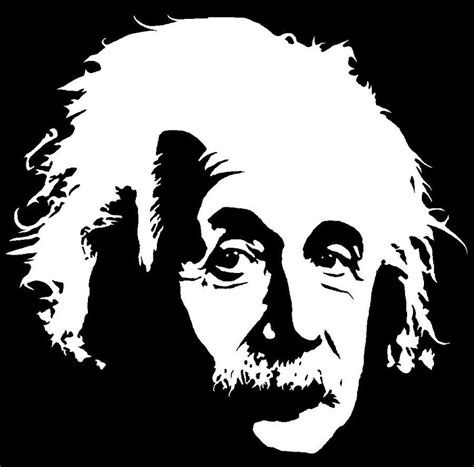 Einstein Silhouette Vector