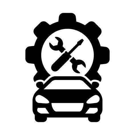Auto Repair Icon Vectot Car Repair Illustration Sign Workshop Symbol