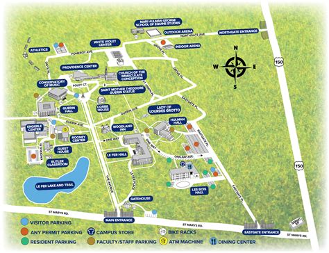 Campus Maps Saint Mary Of The Woods College