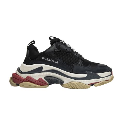 Arriving in layers of blue, black and white, panels of mesh, suede, leather and rubber come stacked on top of one another. Balenciaga Triple S Trainer 'Black' 2018 - Balenciaga ...