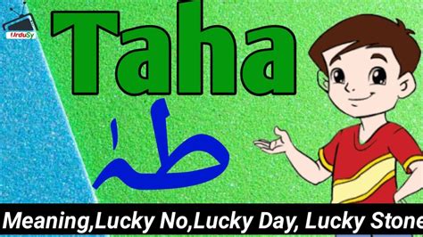 Taha Name Meaning In Urdu Taha Naam Ka Matlab Kya Hai By Urdusy Youtube