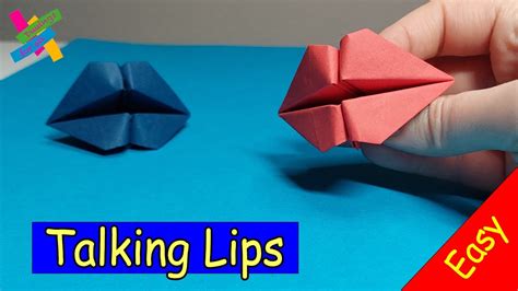 How To Fold Paper Lips Diy Origami How To Make A Talking Lips