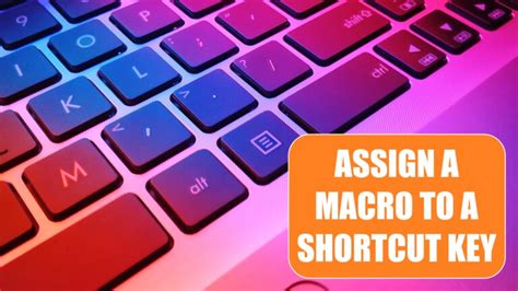 Assign A Macro To A Shortcut Key Excel Tips Mrexcel Publishing