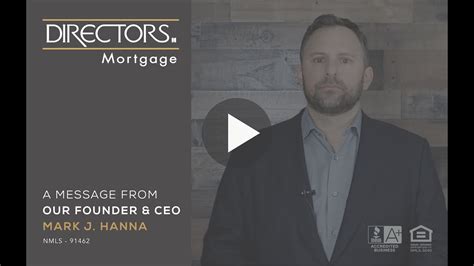 An Update From Directors Mortgage Ceo Mark Hanna On Covid 19