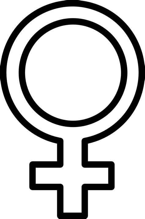 Female Woman Gender Symbol Sign Drawing Free Image Download