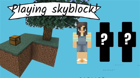 Playing Skyblock With Friends Minecraft Youtube